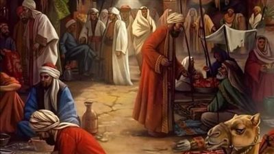 في بلاد الشام قديما كان هناك رجل من الصالحين له زوجة صعبة الطبع بخيلة سليطة اللسان