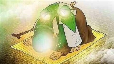 سيدنا النبى كان جالسآ فى المسجد فجائته السيده فاطمه الزهراء تبكى