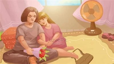 في يوم من الايام عدت من مدرستي حزينة