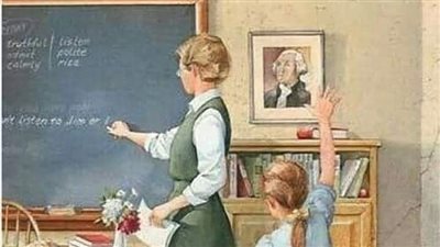 كانت إحدى المعلمات تدرس ولية العهد