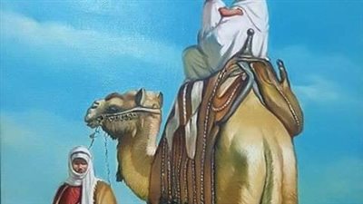 التاجر والابل