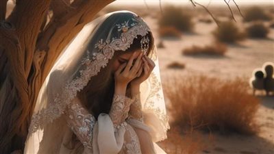 فتاة في الصحراء