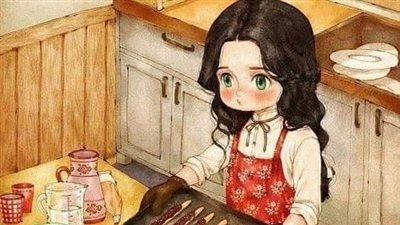 التلميذه والطعام