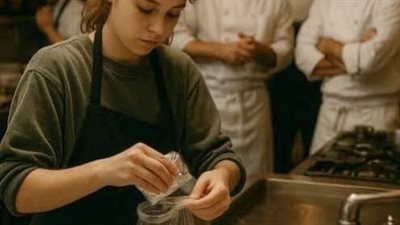 سخروا من الفتاة العاملة في غسيل الصحون لأنها كانت تأخذ بقايا الطعام