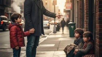 هؤلاء الأطفال النائمون قرب القمامة يشبهونني! صدمة الطفل تهزّ الملياردير