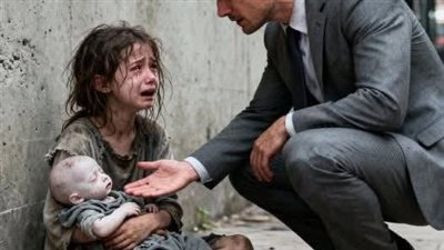 طفلةٌ من الشارع تتوسّل ادفن أختي وردُّ الأرمل المليونير سيُدهشك